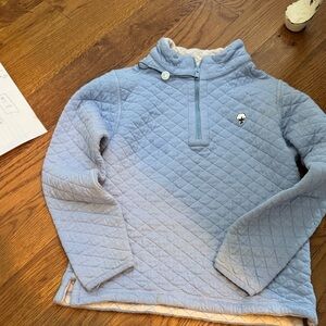 Kids Blue Quilted Pullover